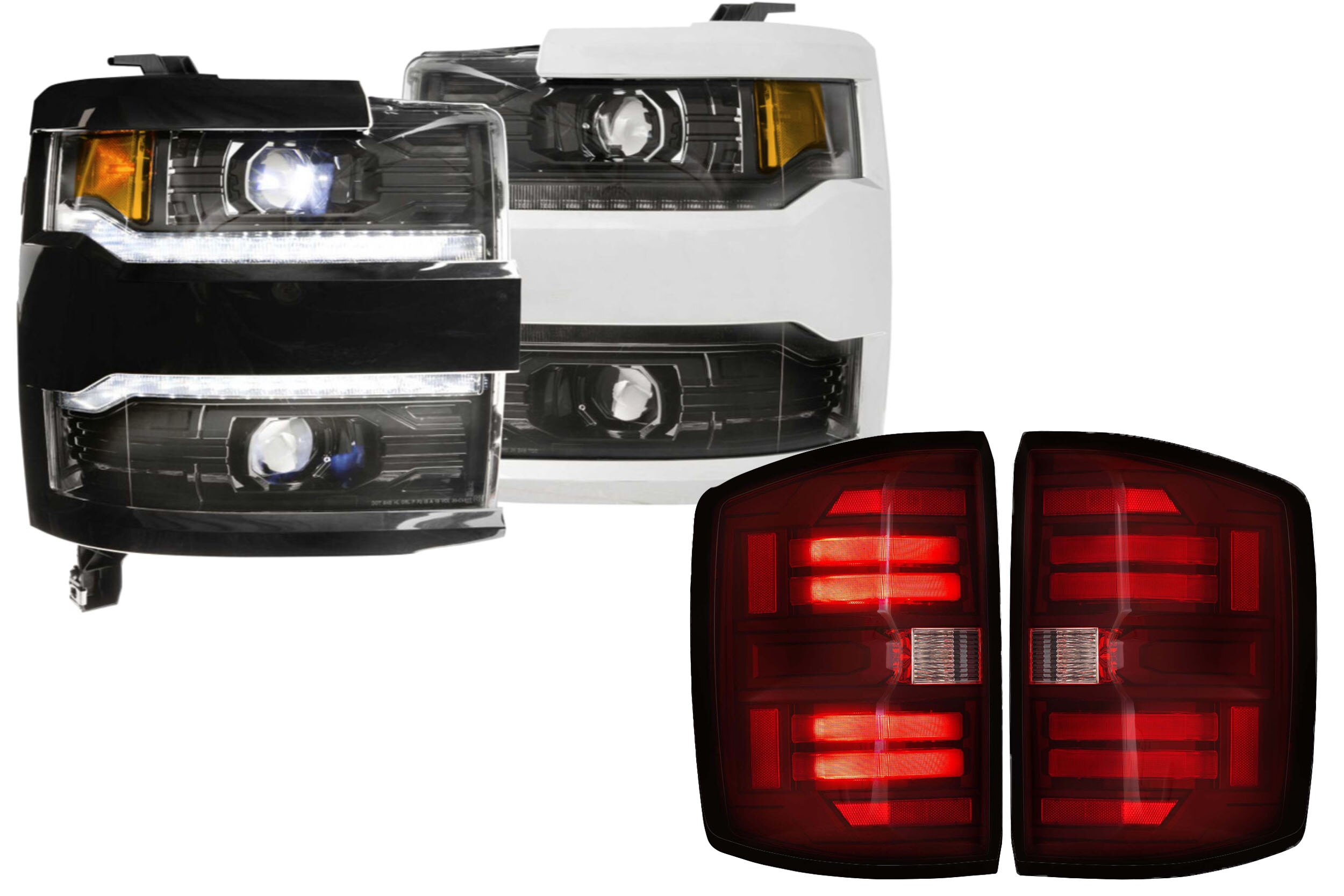 Chevrolet Silverado HD (15-19) Headlight & Tail Light Combo